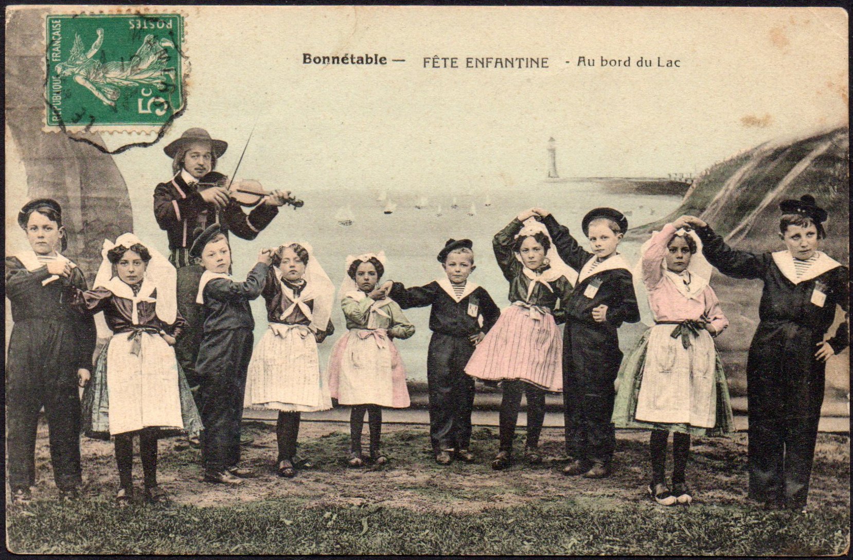 Courrier-Convoyeur Le Mans à Mamers Type II December 1911 Bonnétable Fete Enfantine